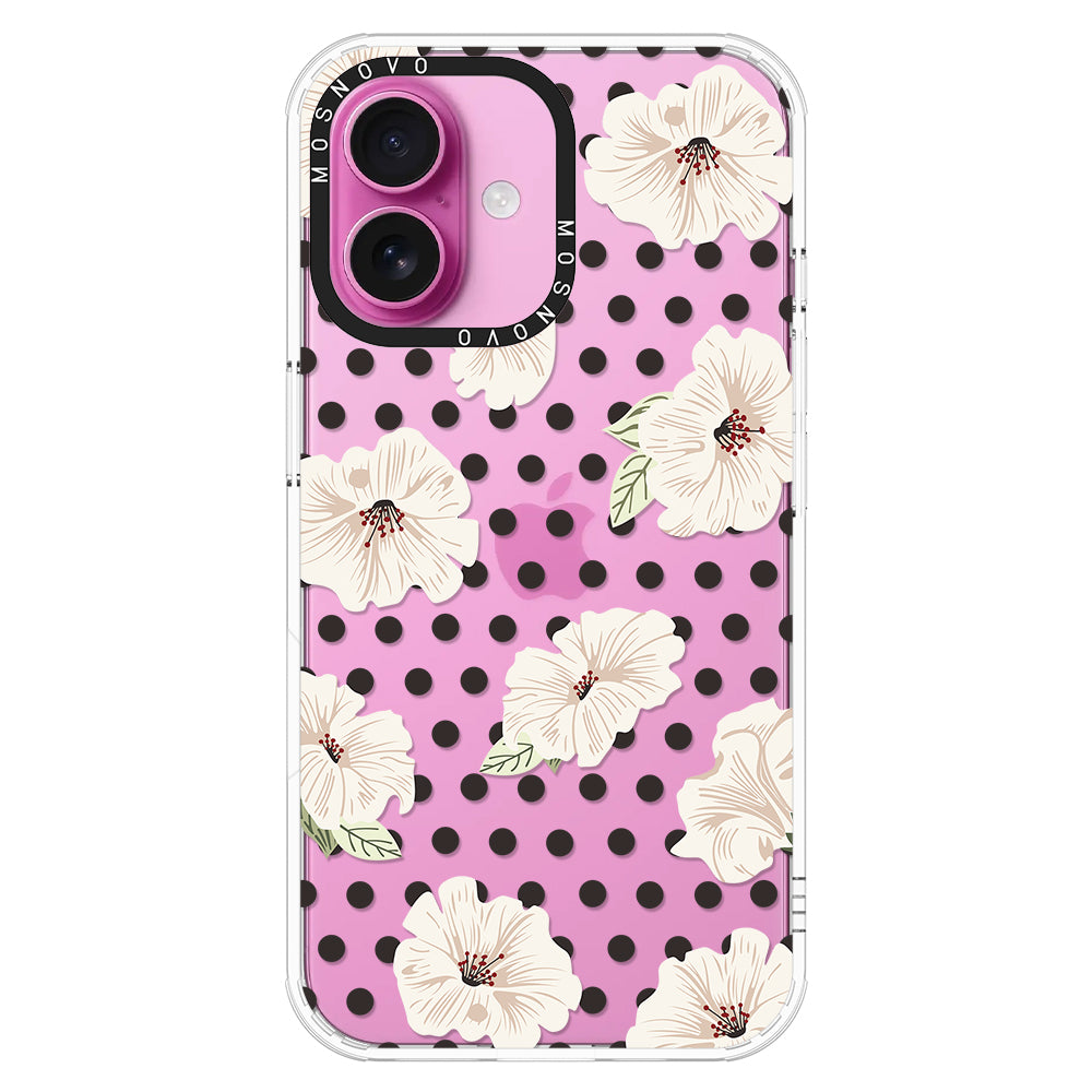 Vintage Hibiscus Flower Phone Case - iPhone 16 Case - MOSNOVO