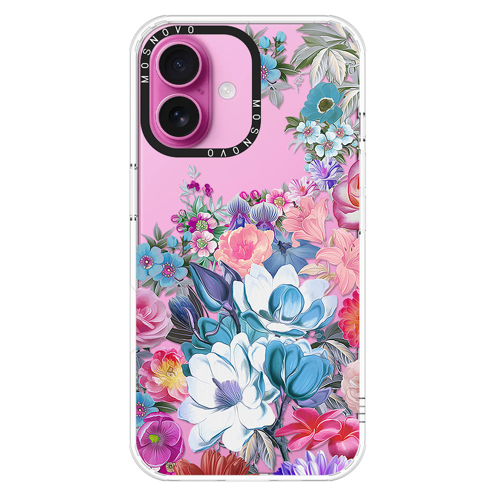 Magnolia Flower Phone Case - iPhone 16 Plus Case - MOSNOVO