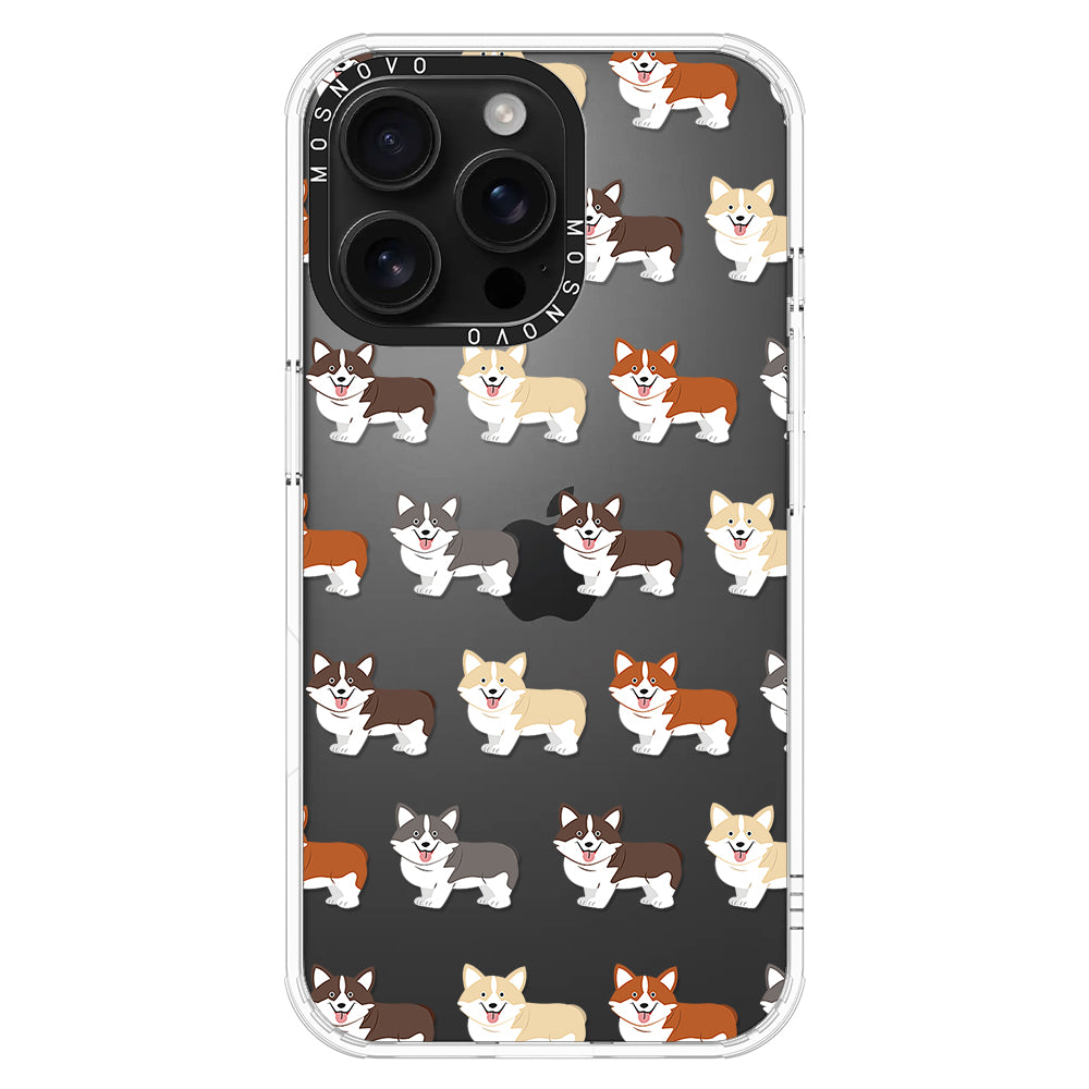 Cute Corgi Phone Case - iPhone 16 Pro Max Case - MOSNOVO