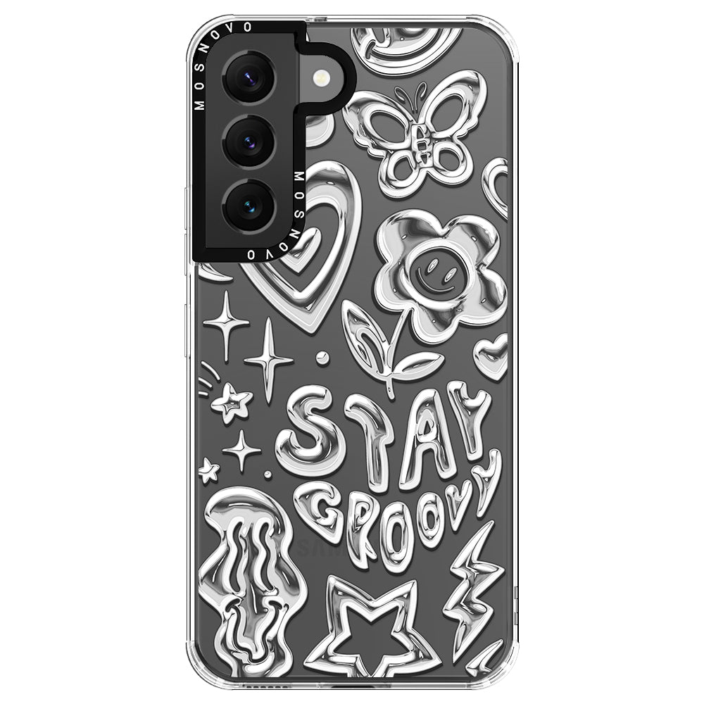 Silver Chrome Art (Flat Print) Phone Case - Samsung Galaxy S22 Plus Case