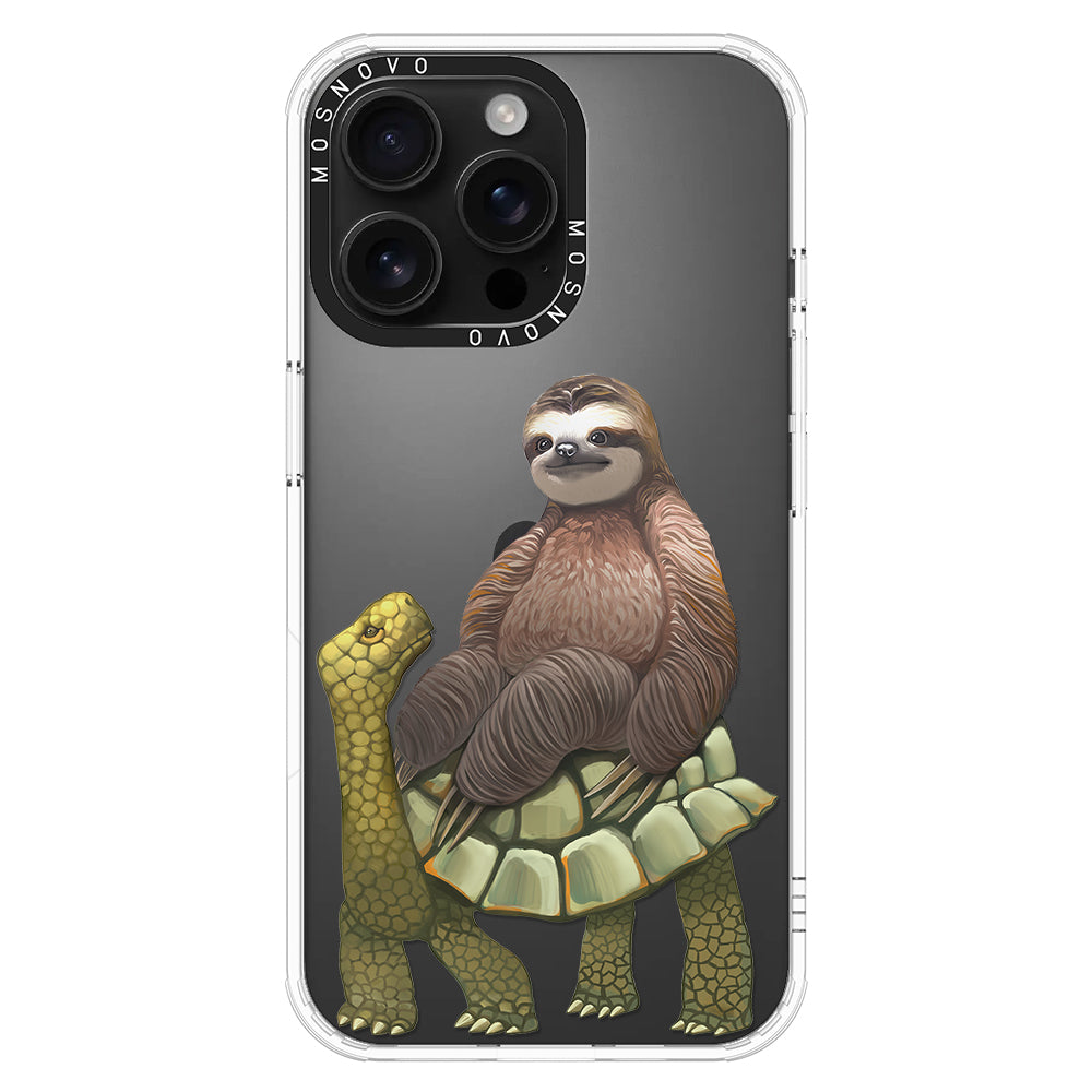 Sloth Turtle Phone Case - iPhone 16 Pro Max Case - MOSNOVO