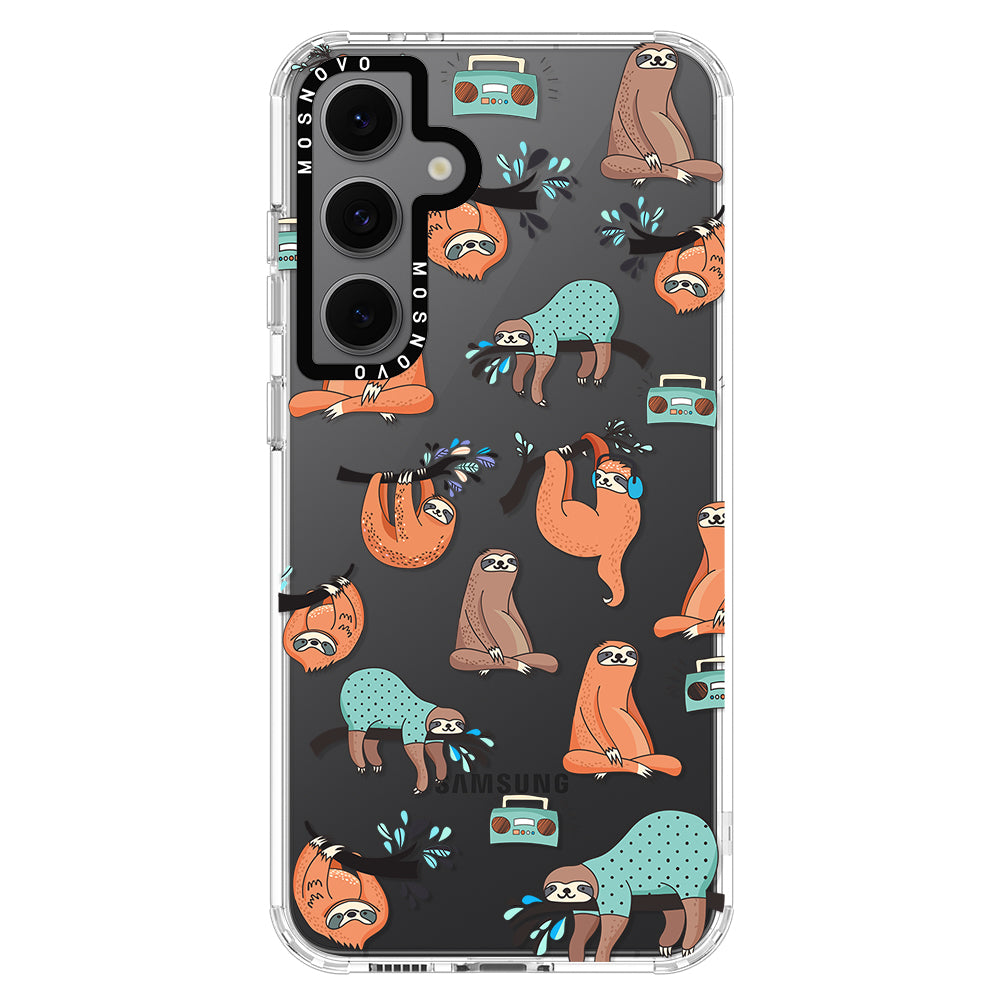 Musical Sloth Phone Case - Samsung Galaxy S24 FE Case - MOSNOVO