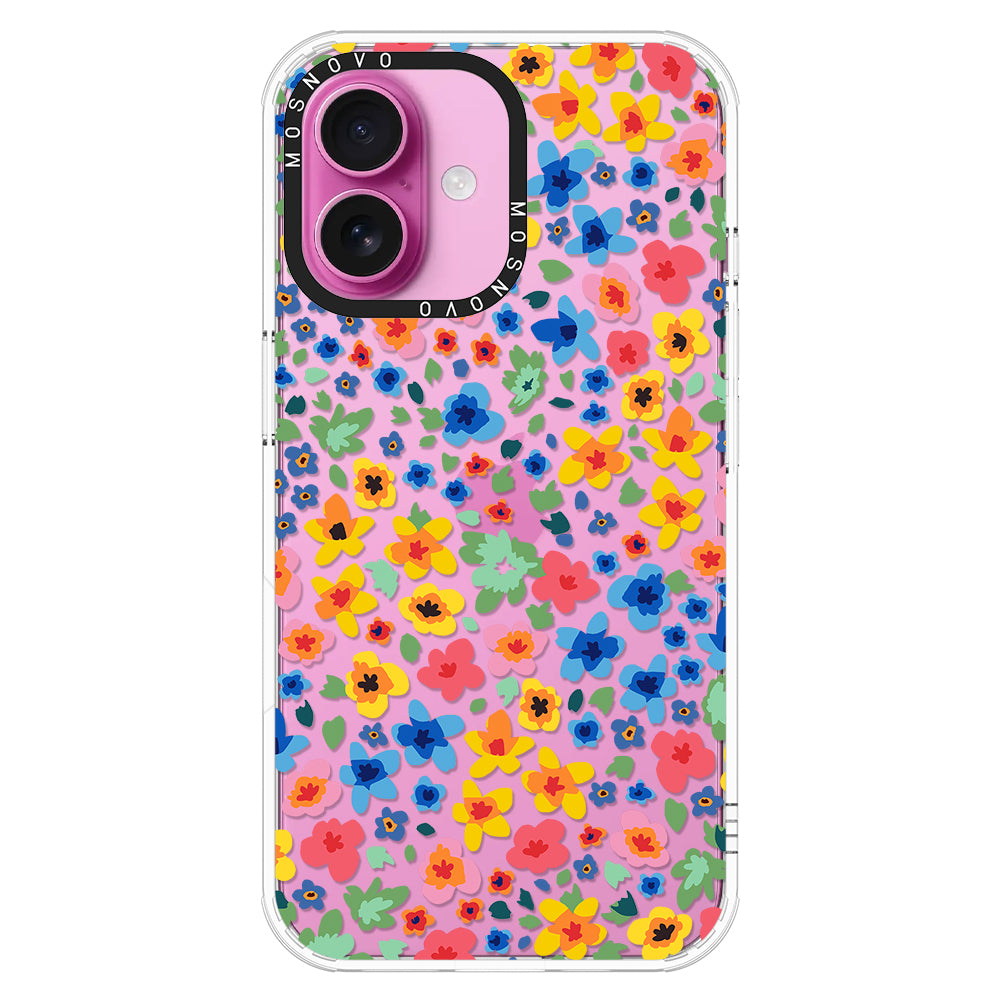 Lovely Floral Flower Phone Case - iPhone 16 Case - MOSNOVO