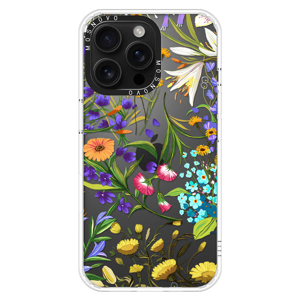 Summer Flower Holidays Phone Case - iPhone 16 Pro Max Case - MOSNOVO