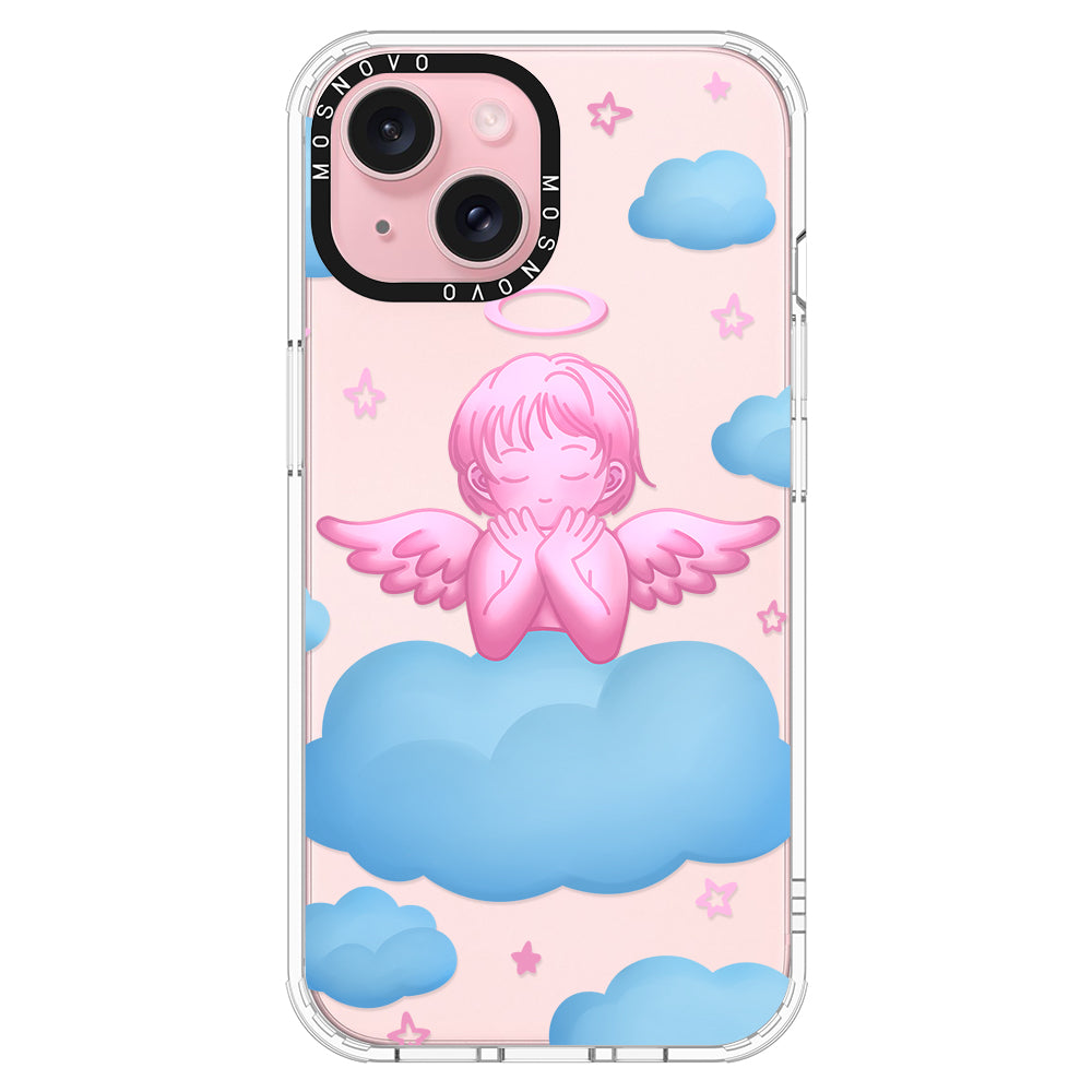 Pink Serenity Angel Phone Case - iPhone 15 Case