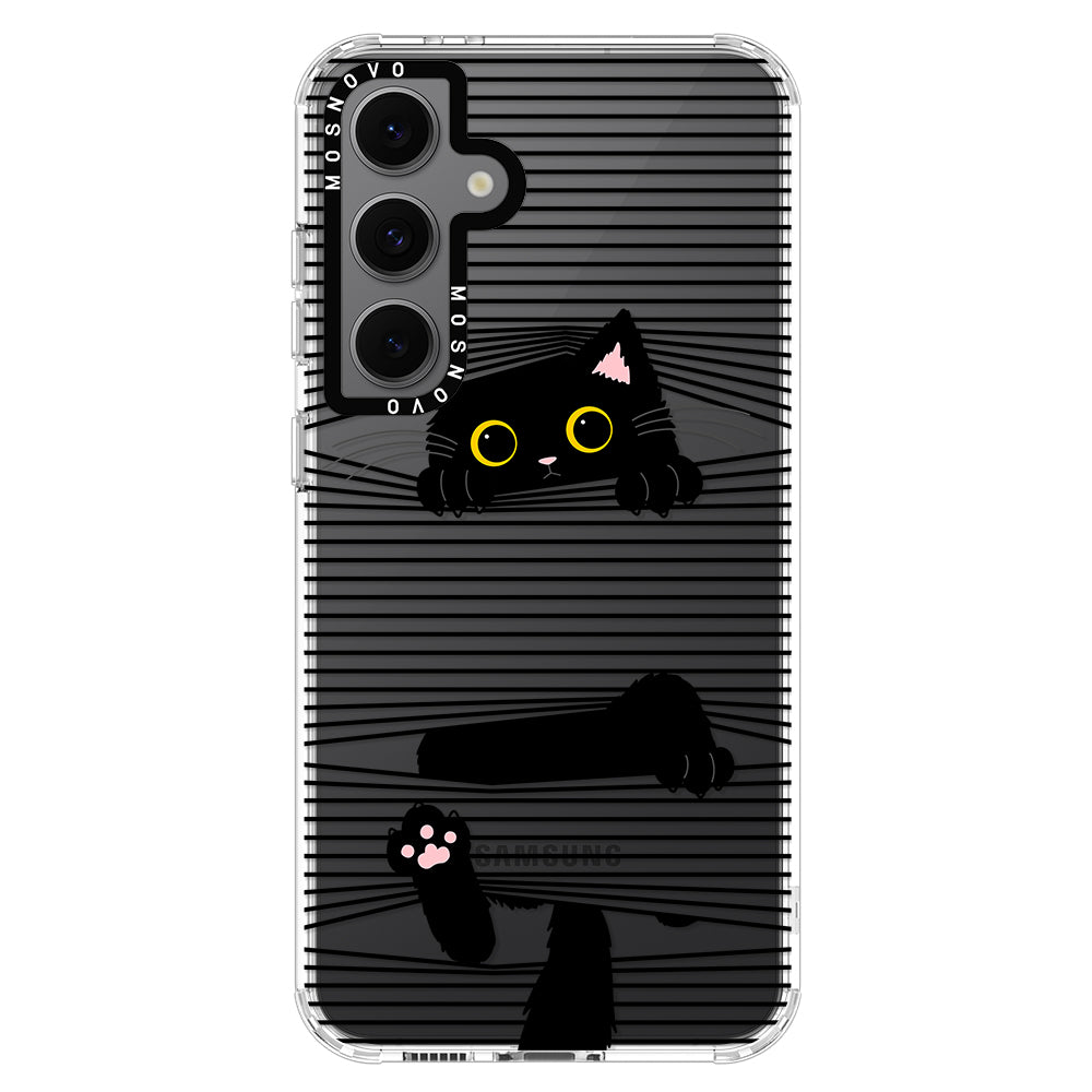 Hidden Black Cat Phone Case - Samsung Galaxy S24 FE Case