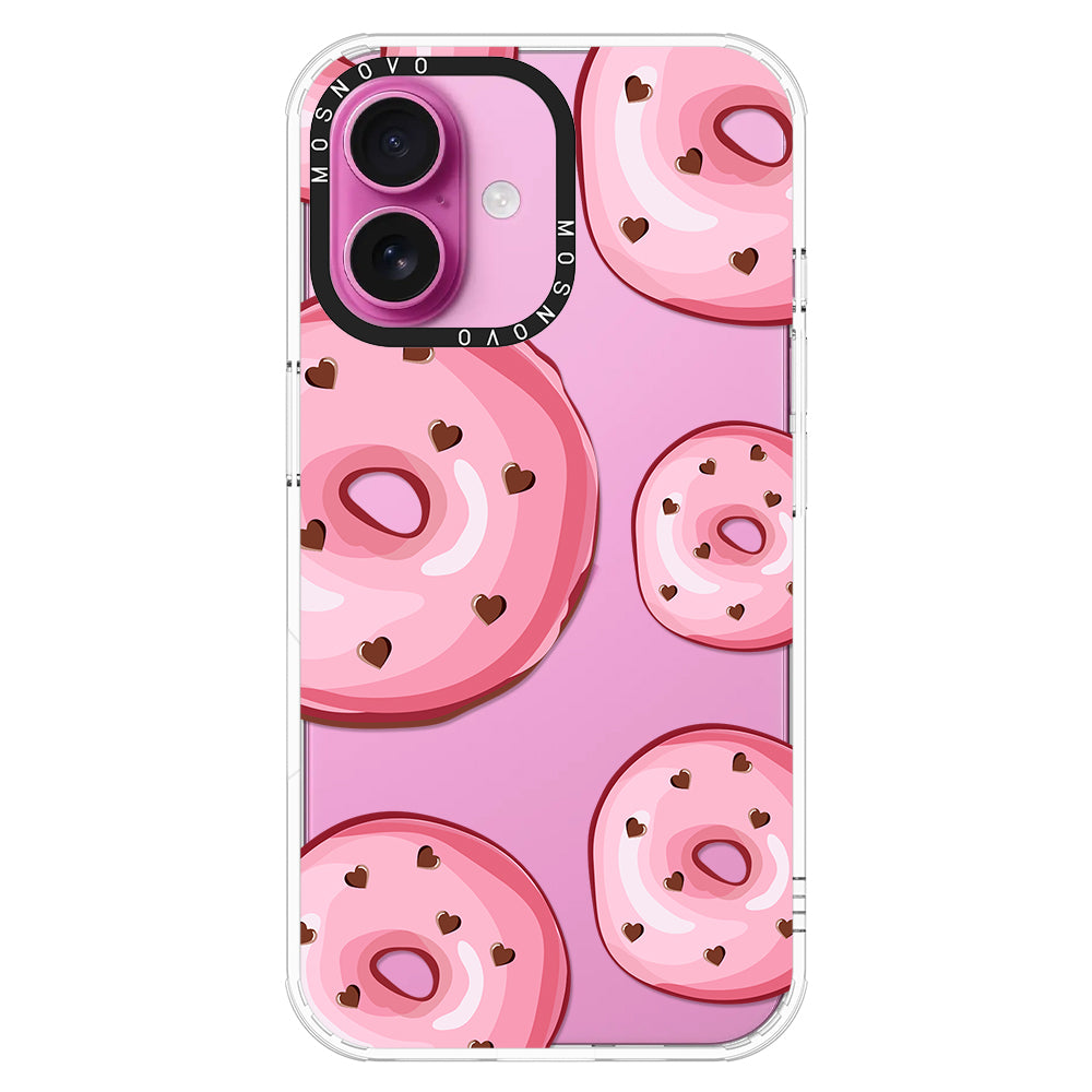 Pink Donuts Phone Case - iPhone 16 Plus Case - MOSNOVO