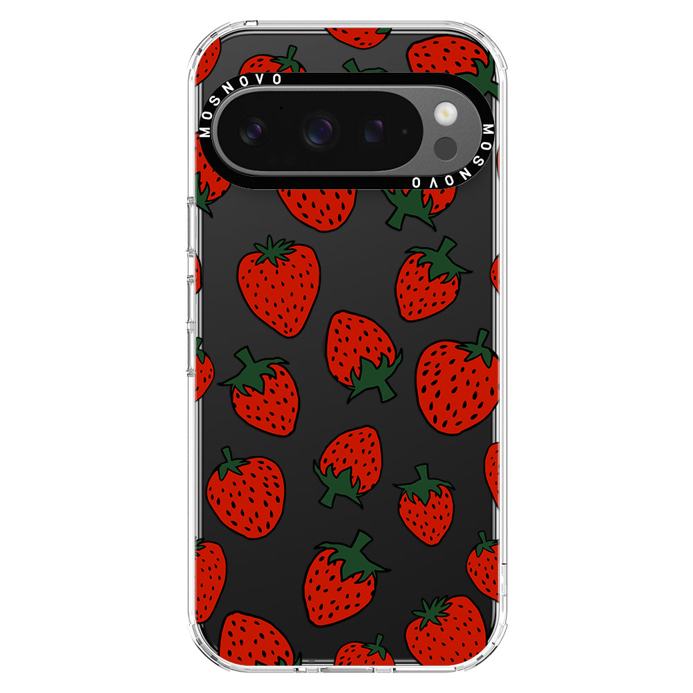 Red Strawberry Phone Case - Google Pixel 9 Pro Case