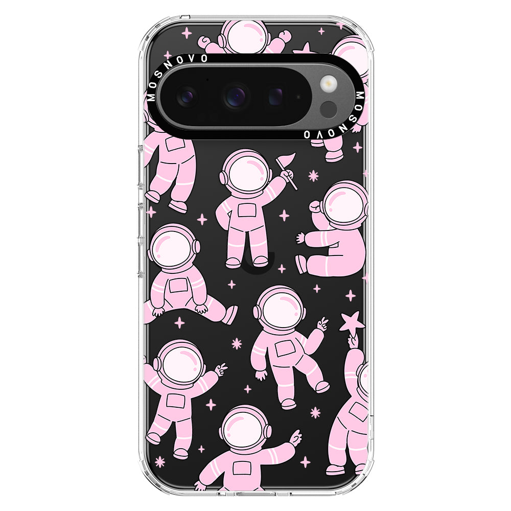 Pink Astronaut Phone Case - Google Pixel 9 Pro XL Case