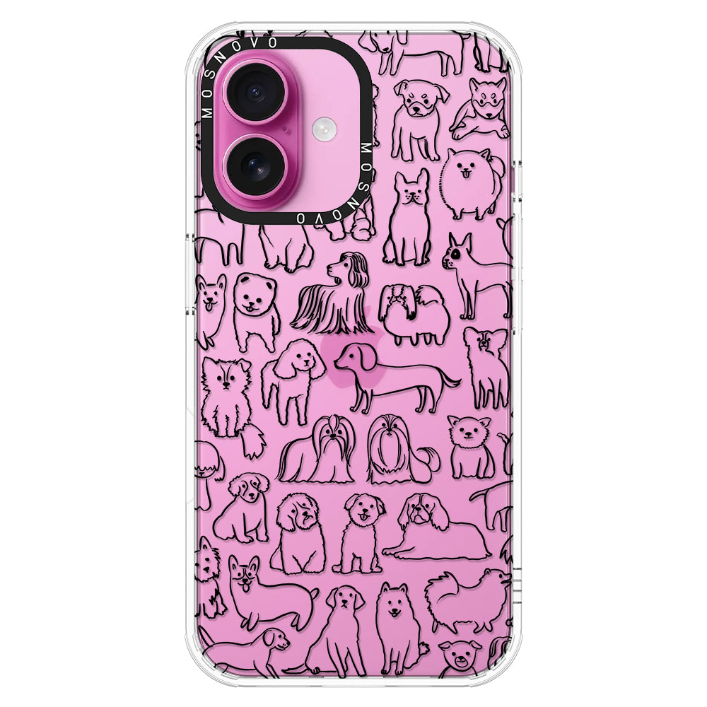 Dogs Phone Case - iPhone 16 Plus Case - MOSNOVO