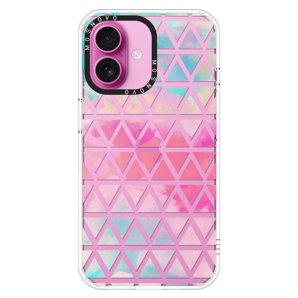 Gradient Triangles Phone Case - iPhone 16 Plus Case - MOSNOVO