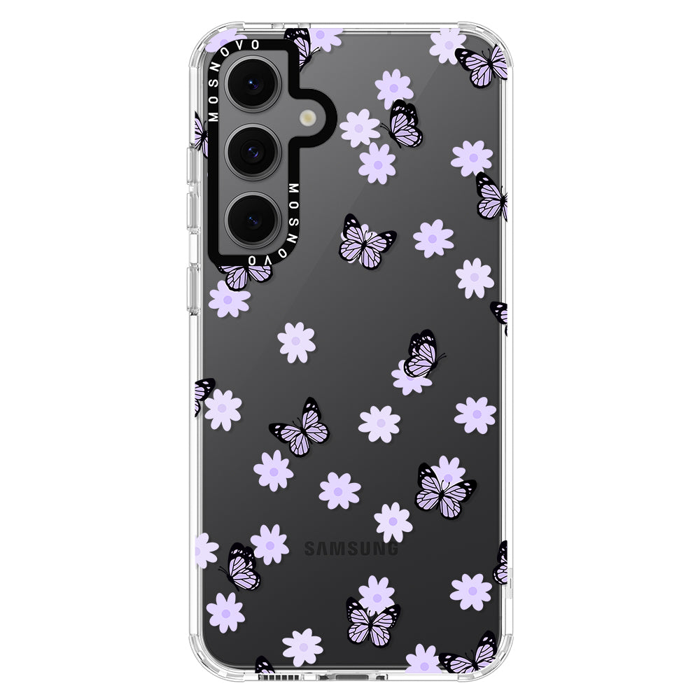 Lilac Butterfly Phone Case - Samsung Galaxy S24 FE Case