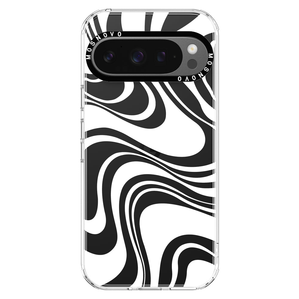 White Swirl Phone Case - Google Pixel 9 Pro XL Case