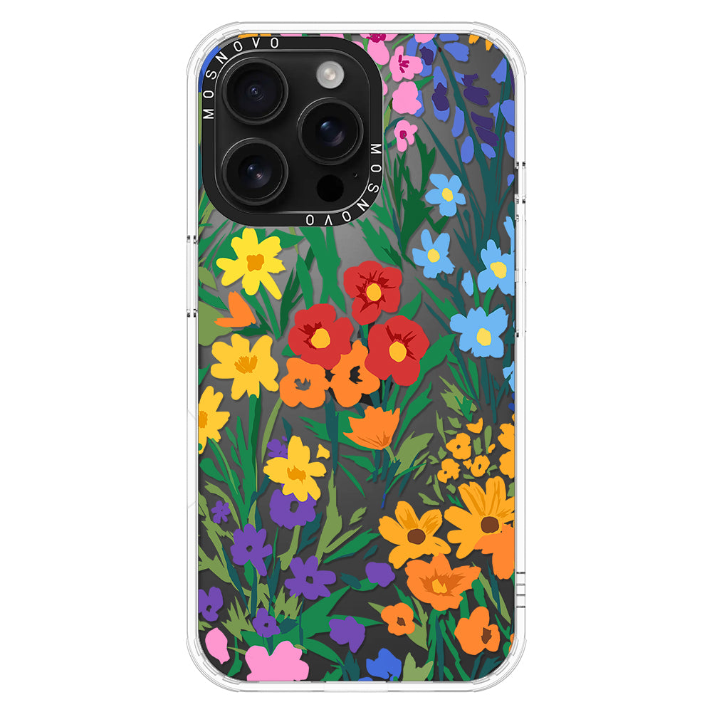 Spring Botanical Flower Floral Phone Case - iPhone 16 Pro Max Case - MOSNOVO