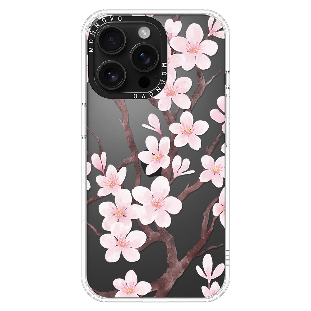 Cherry Blossom Flower Phone Case - iPhone 16 Pro Max Case - MOSNOVO