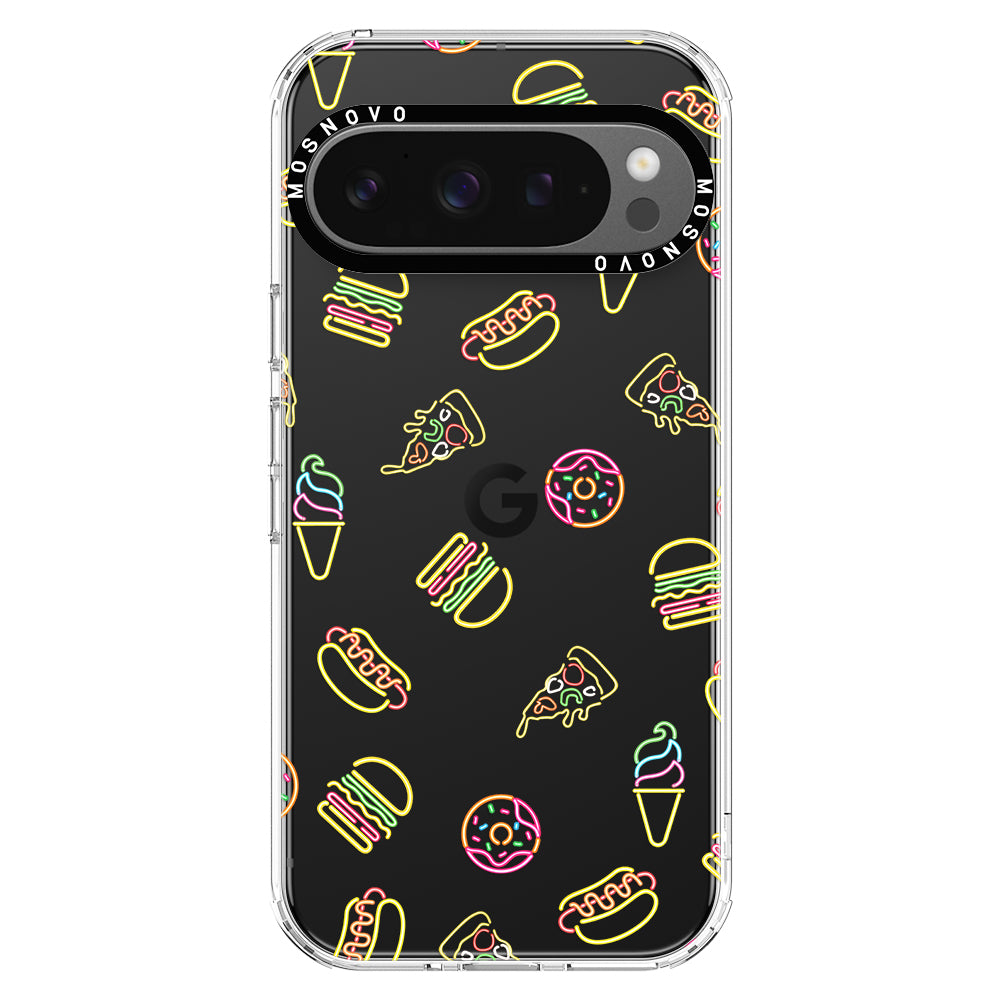 Neon Junk Food Phone Case - Google Pixel 9 Pro XL Case