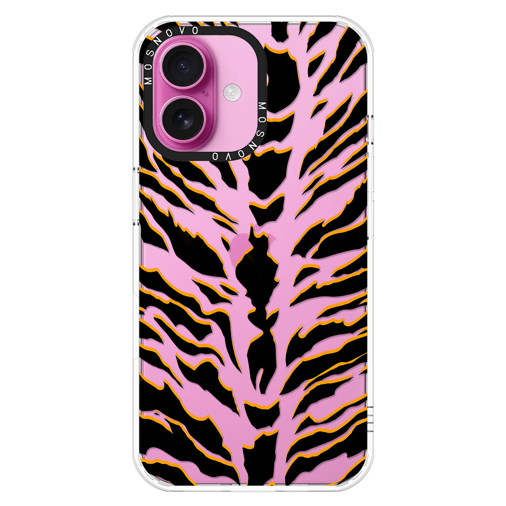 Tiger Print Phone Case - iPhone 16 Case - MOSNOVO