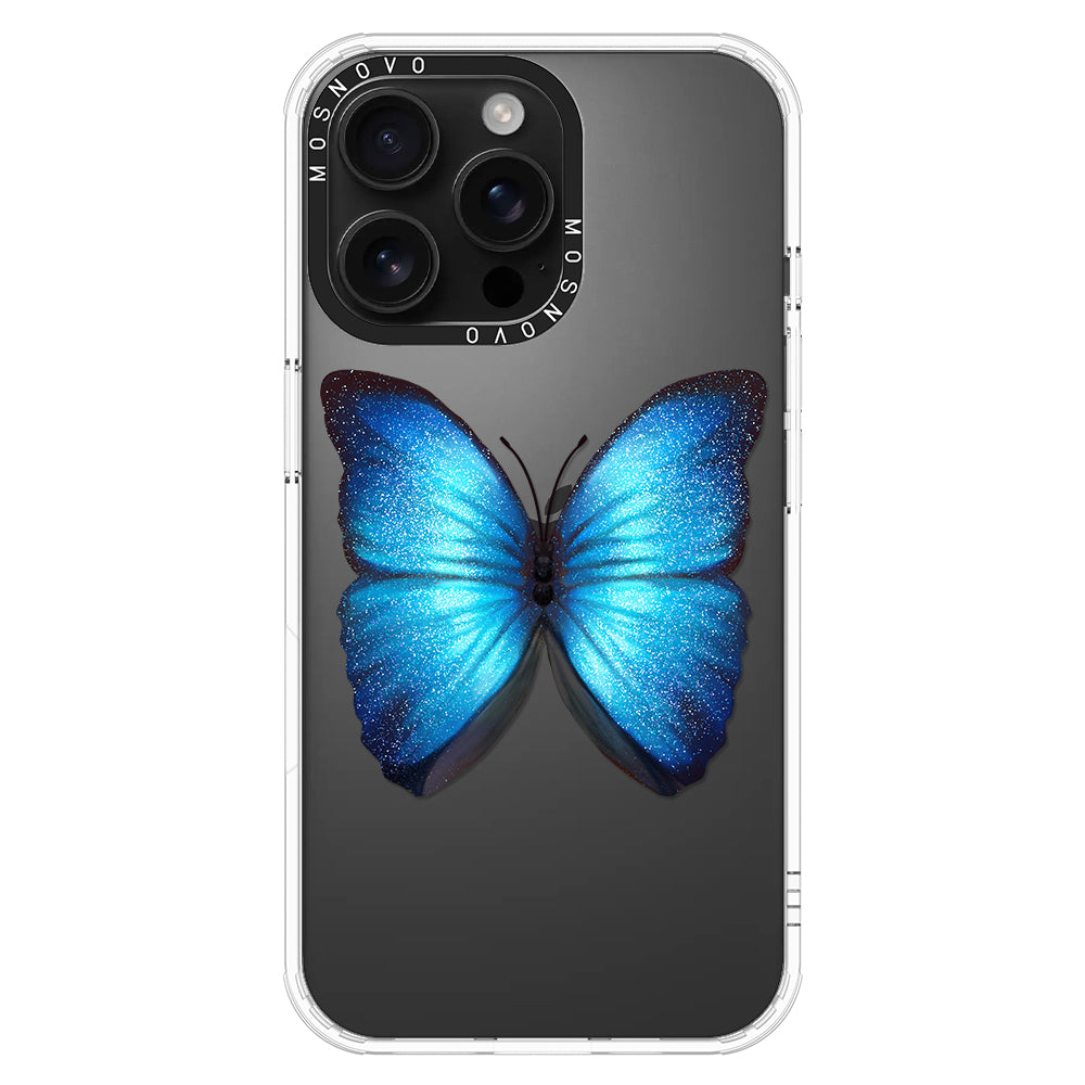 Shimmering Butterfly Phone Case - iPhone 16 Pro Max Case - MOSNOVO