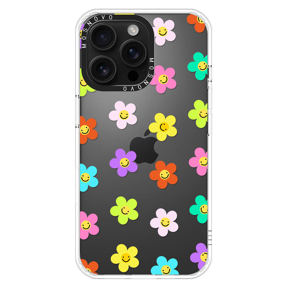 Smile Floral Phone Case - iPhone 16 Pro Max Case