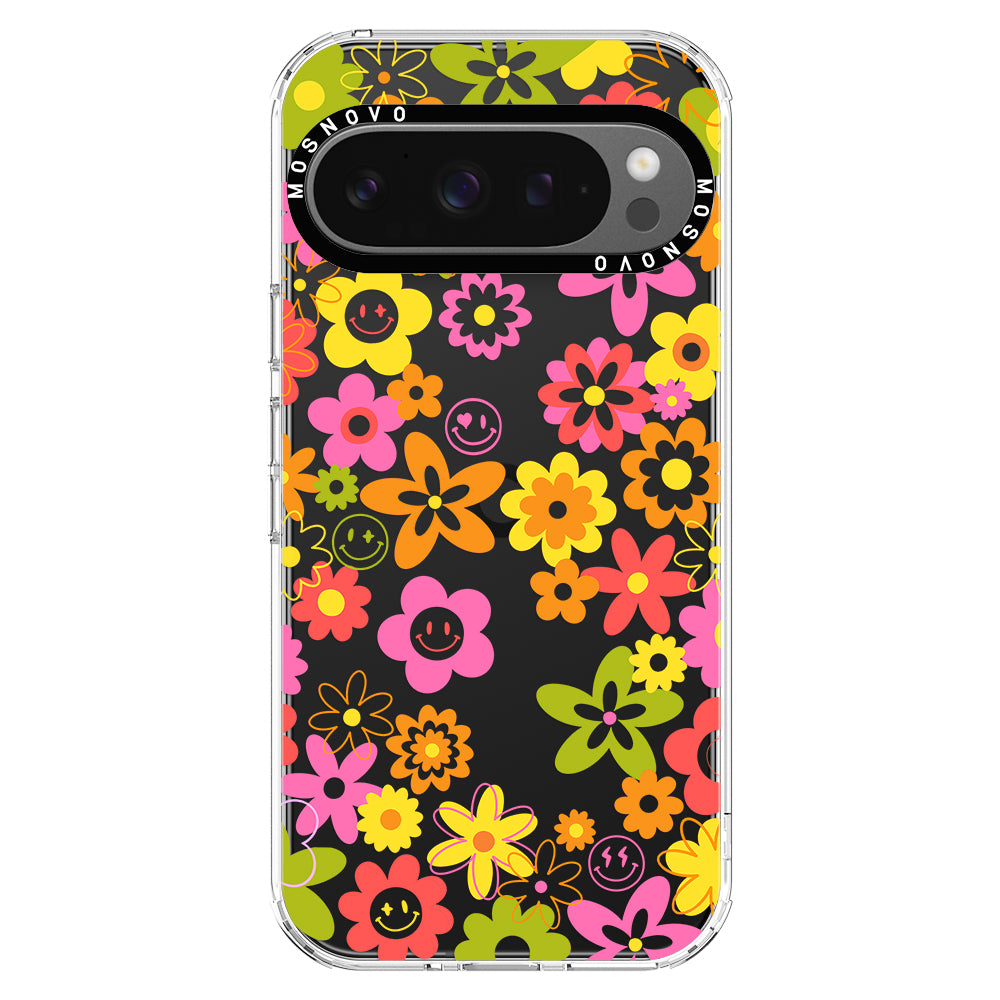 70's Groovy Floral Phone Case - Google Pixel 9 Pro Case