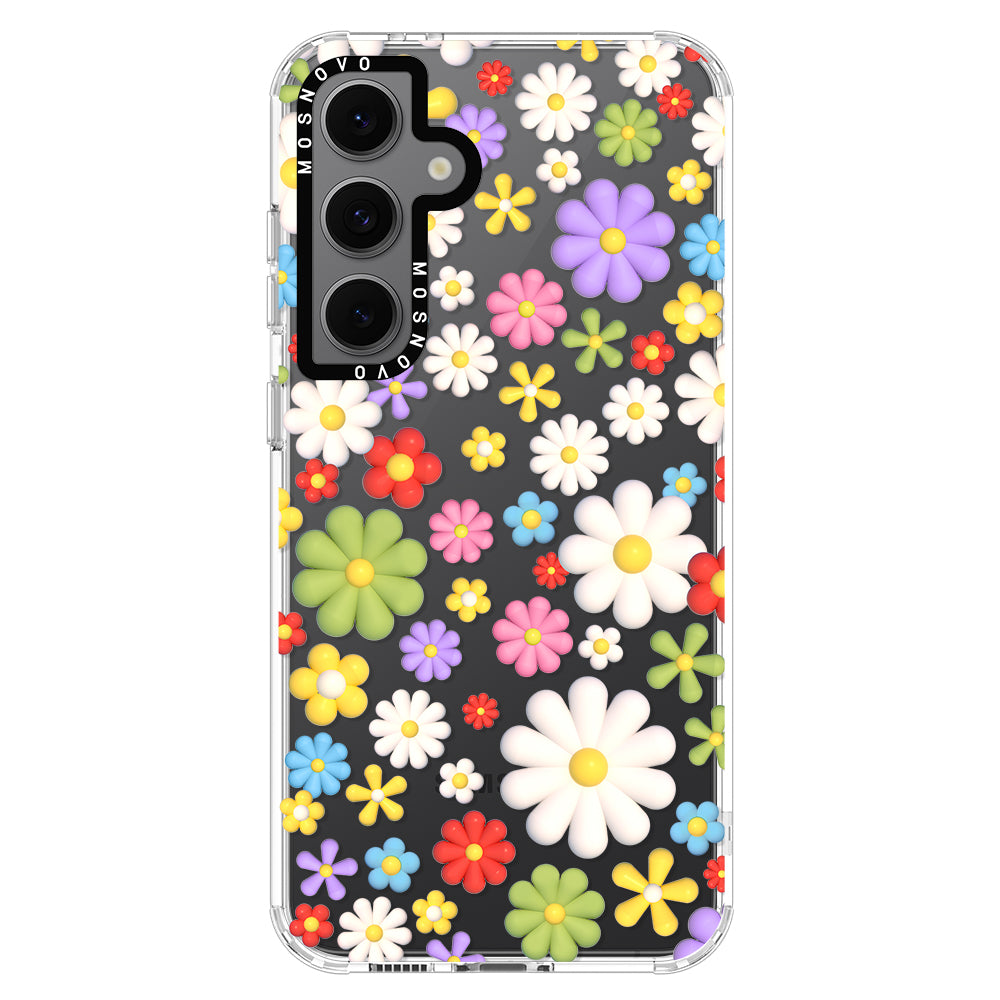 3D Flowers Phone Case - Samsung Galaxy S24 FE Case - MOSNOVO