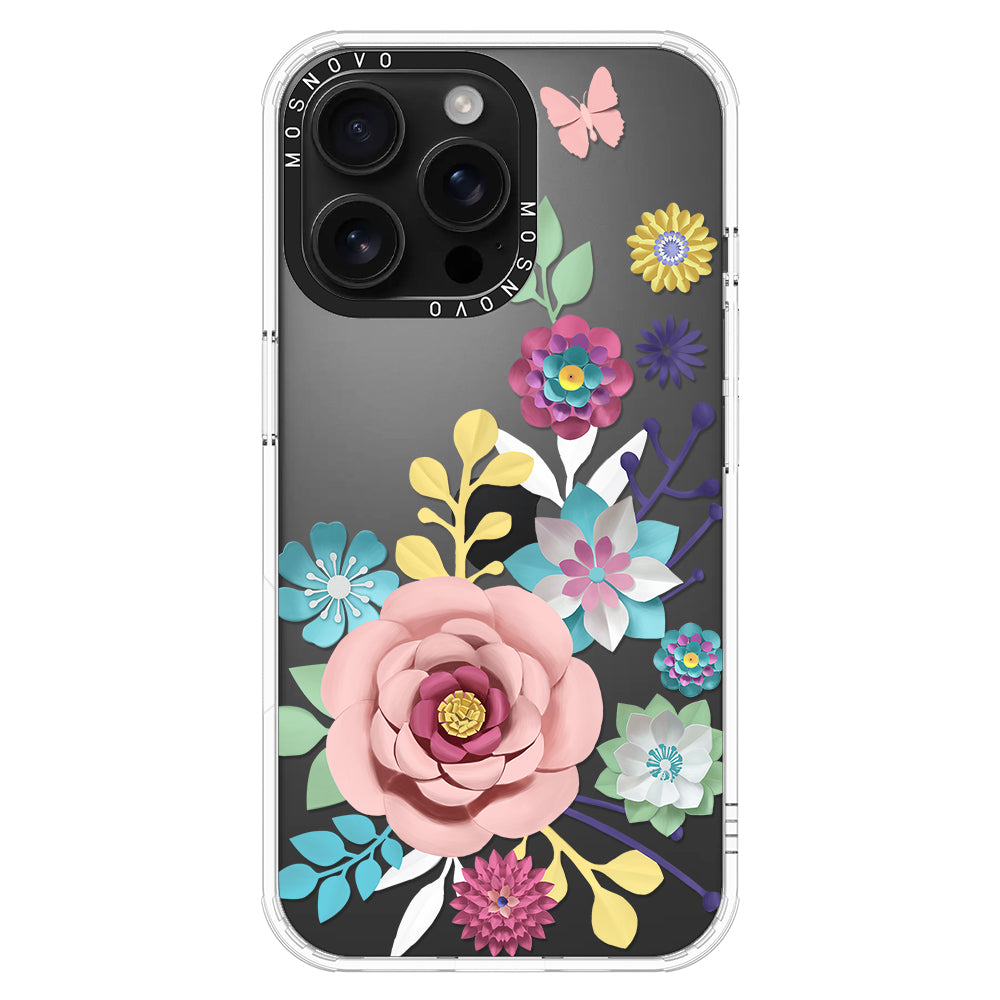 3D Floral Phone Case - iPhone 16 Pro Max Case - MOSNOVO