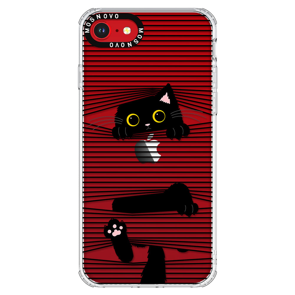 Hidden Black Cat Phone Case - iPhone SE 2022 Case