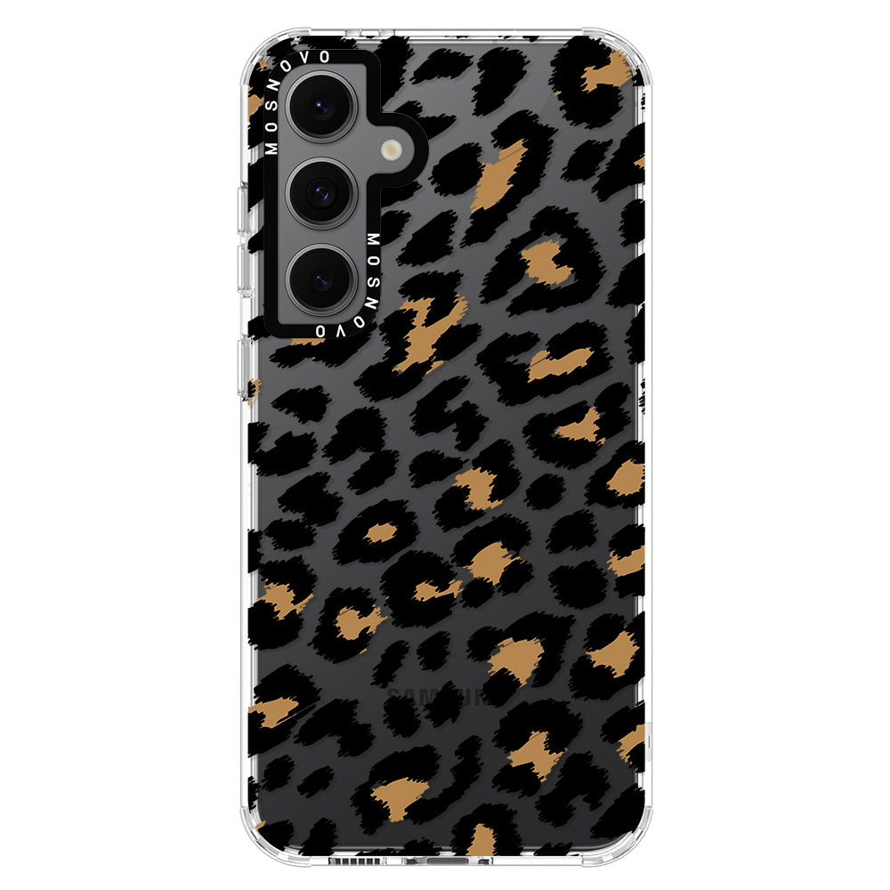 Leopard Print Phone Case - Samsung Galaxy S24 FE Case - MOSNOVO