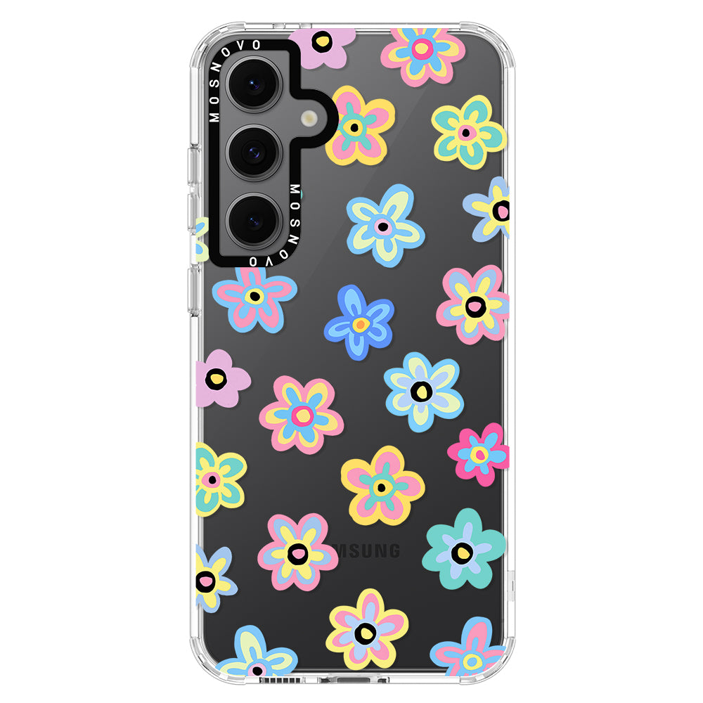 Groovy Flower Phone Case - Samsung Galaxy S24 FE Case - MOSNOVO