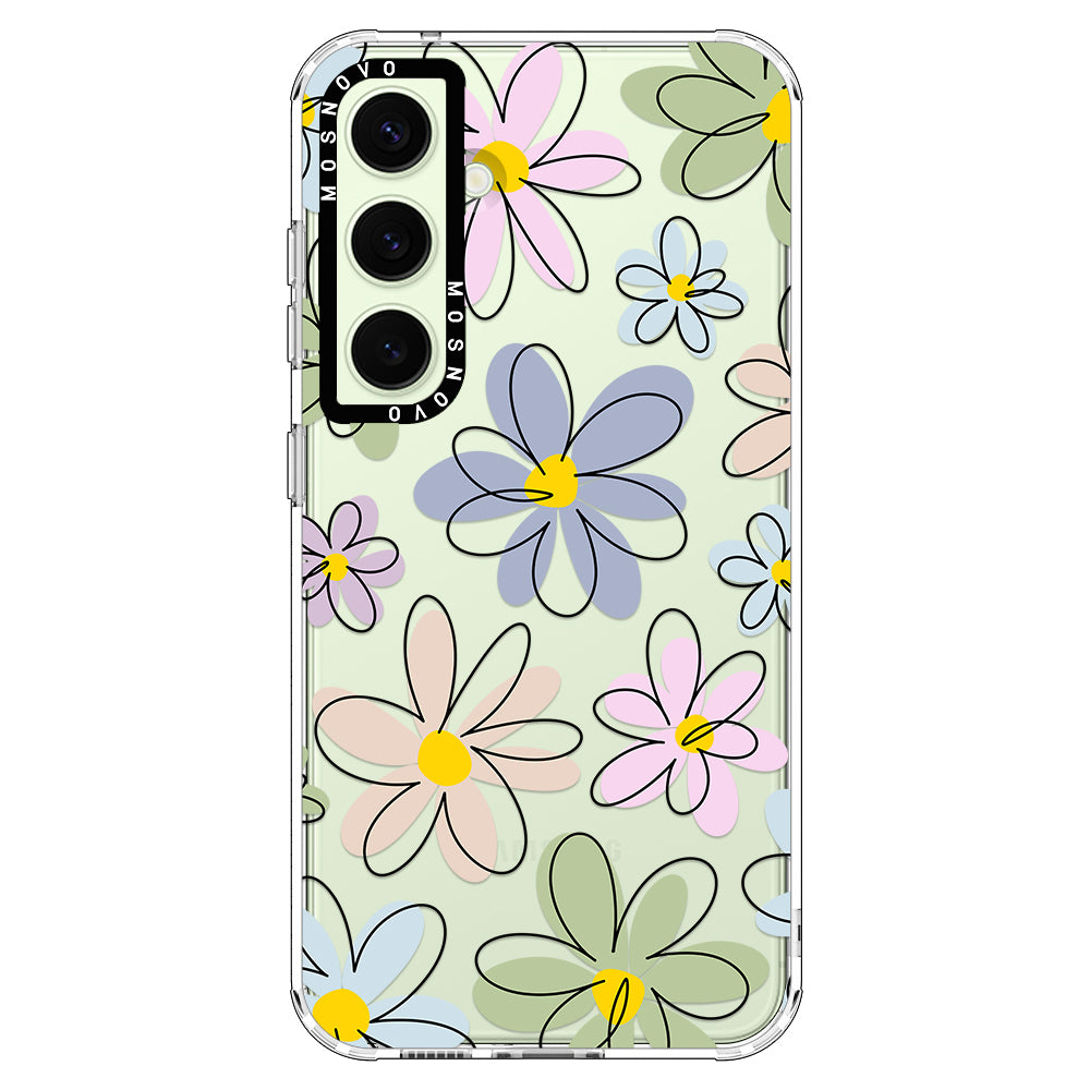 Linear Blooms Phone Case - Samsung Galaxy S24 Plus Case