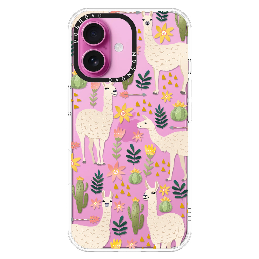 Desert Llama Phone Case - iPhone 16 Plus Case - MOSNOVO