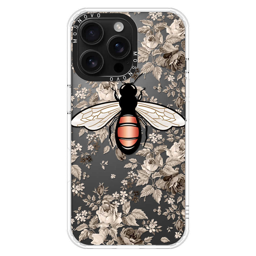 Vintage Bee Phone Case - iPhone 16 Pro Max Case - MOSNOVO