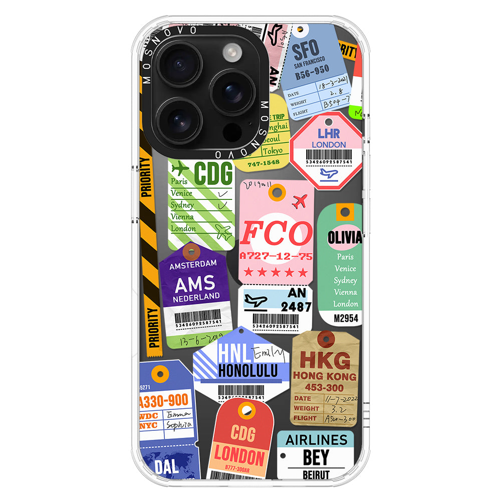 Ticket Label Phone Case - iPhone 16 Pro Max Case - MOSNOVO