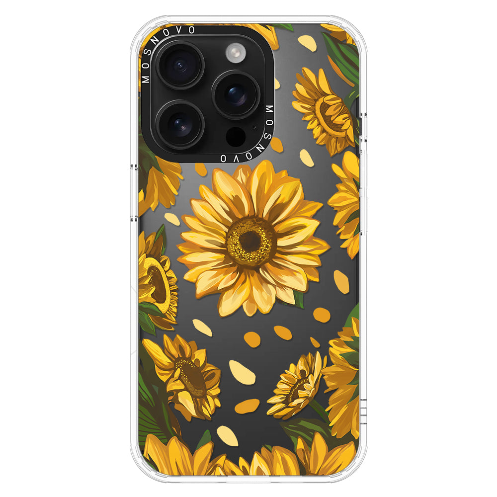 Sunflower Garden Phone Case - iPhone 16 Pro Case - MOSNOVO