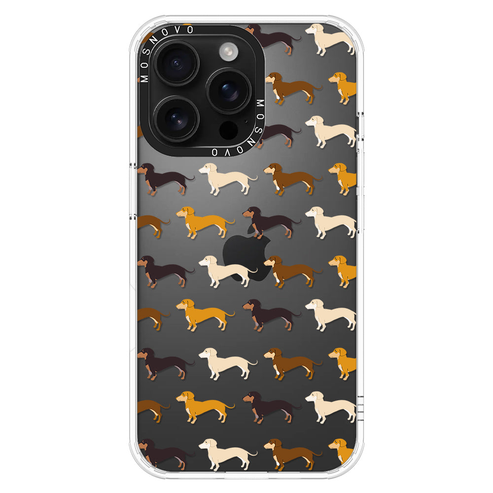 Cute Dachshund Phone Case - iPhone 16 Pro Max Case - MOSNOVO