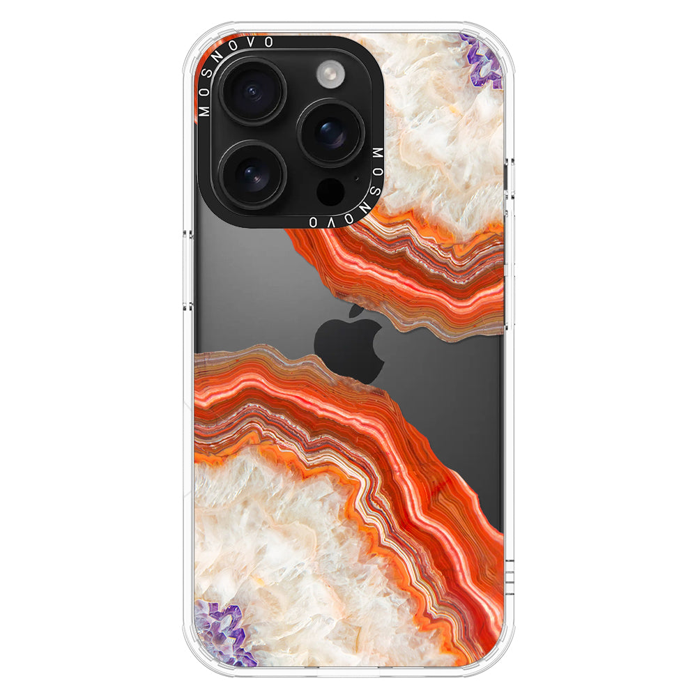 Agate Red Phone Case - iPhone 16 Pro Case - MOSNOVO