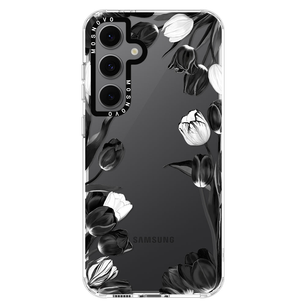 Black Tulips Phone Case - Samsung Galaxy S24 FE Case - MOSNOVO