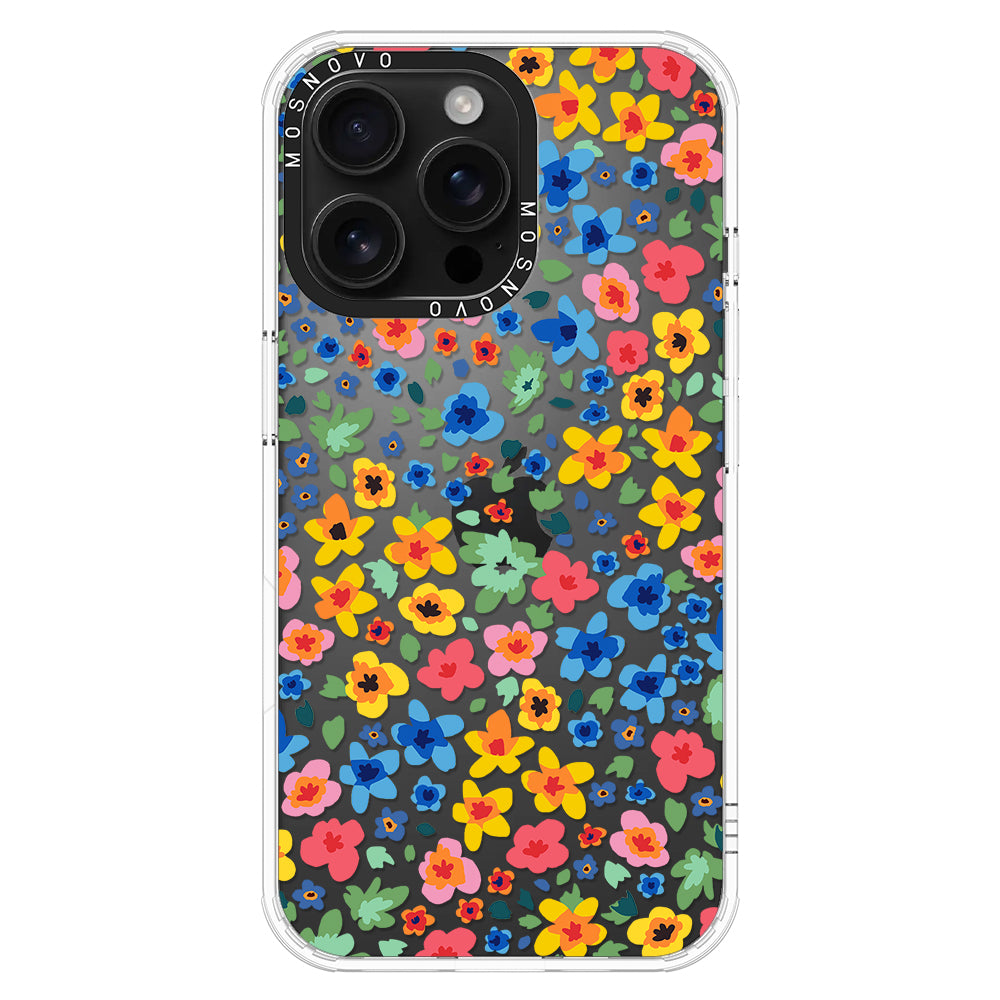 Lovely Floral Flower Phone Case - iPhone 16 Pro Max Case - MOSNOVO