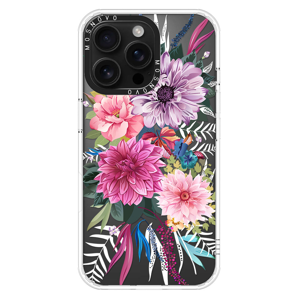 Dahlia Bloom Phone Case - iPhone 16 Pro Max Case - MOSNOVO