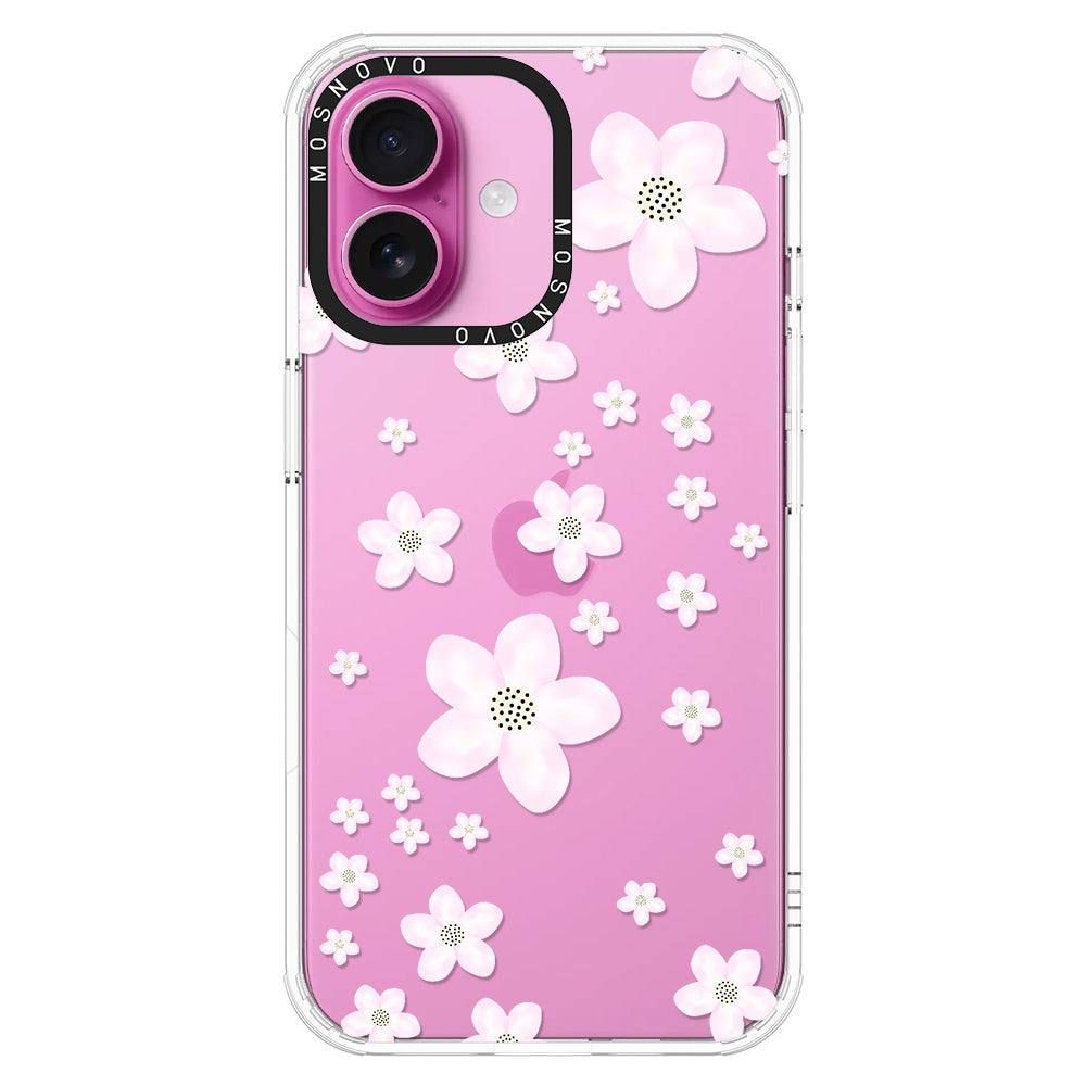 Pink Cherry Blossom Phone Case - iPhone 16 Plus Case - MOSNOVO