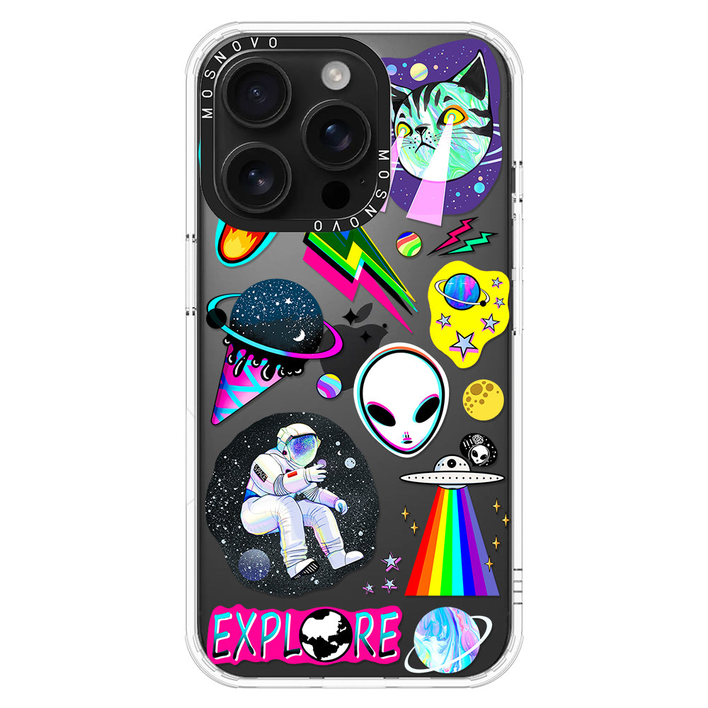 Sci-Fi Stickers Phone Case - iPhone 16 Pro Case - MOSNOVO