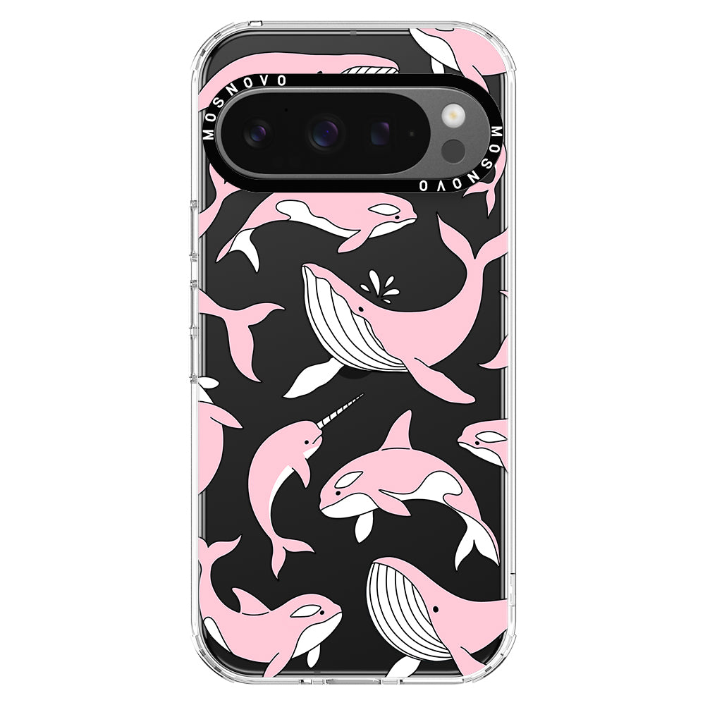 Pink Whales Phone Case - Google Pixel 9 Pro XL Case