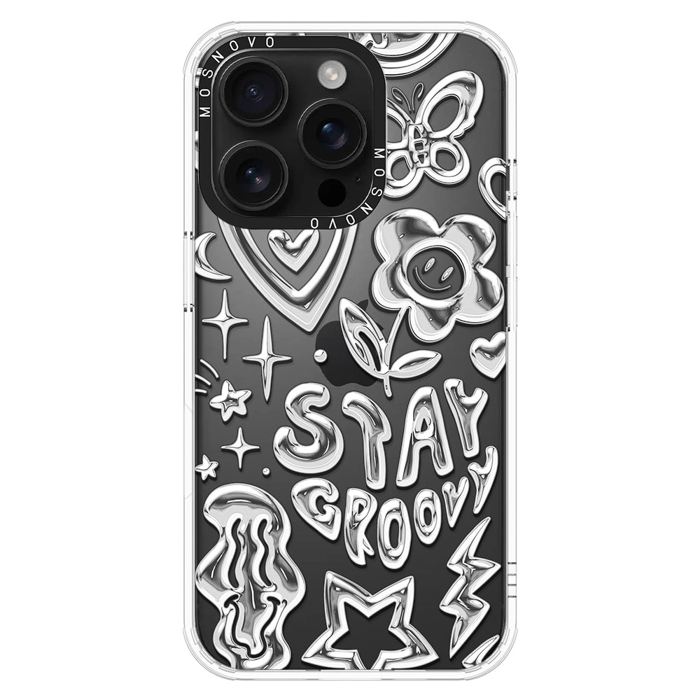 Silver Chrome Art (Flat Print) Phone Case - iPhone 16 Pro Case