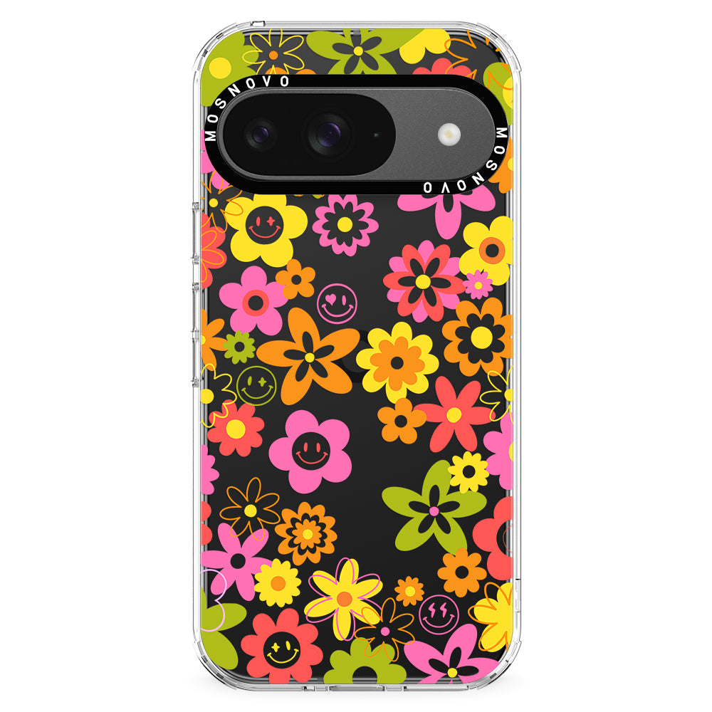 70's Groovy Floral Phone Case - Google Pixel 9 Case