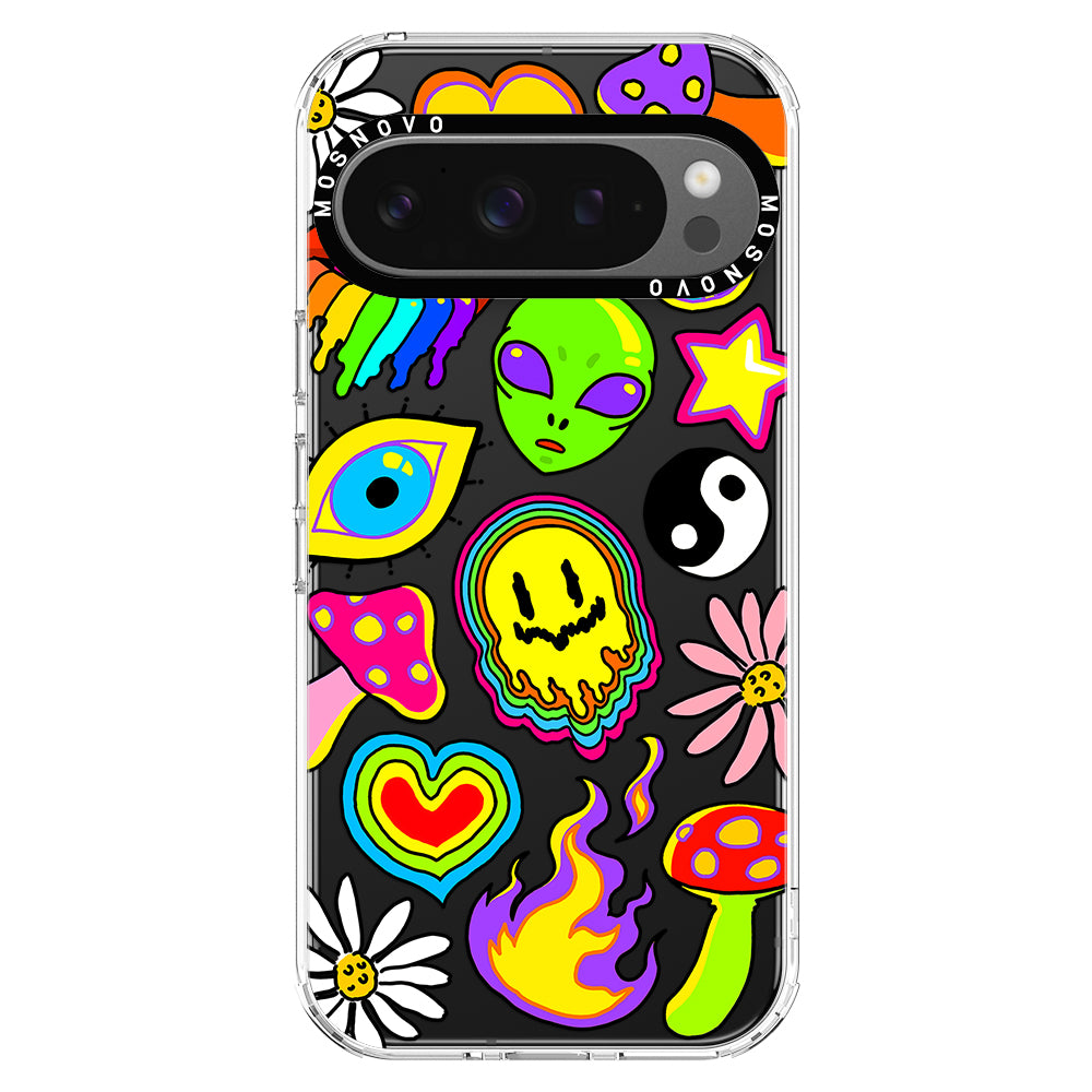 Hippie Sticker Phone Case - Google Pixel 9 Pro XL Case