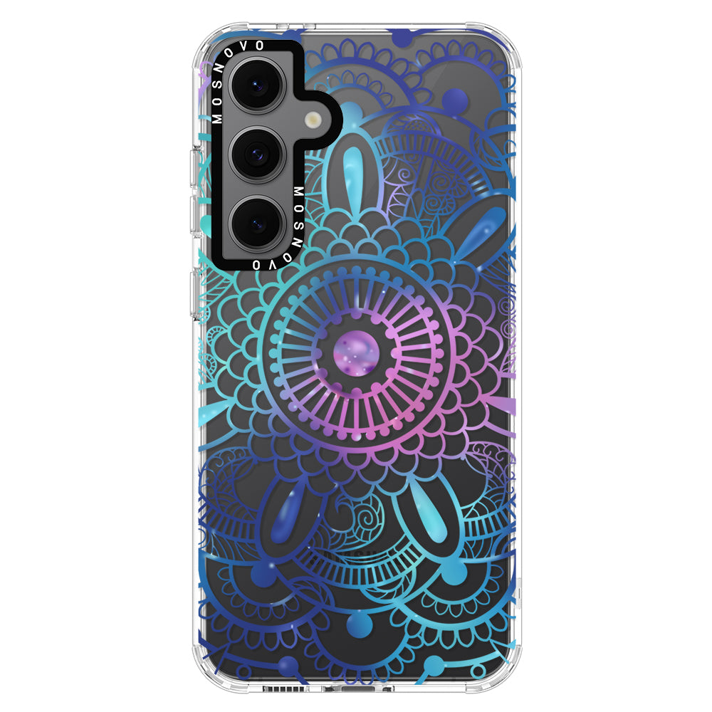 Violet Blue Mandala Phone Case - Samsung Galaxy S24 FE Case - MOSNOVO