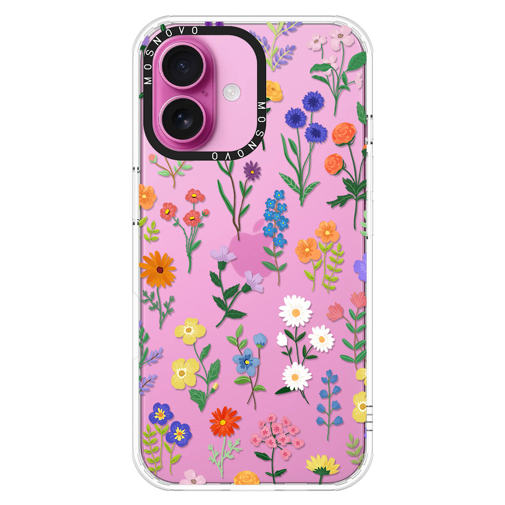 Botanical Floral Phone Case - iPhone 16 Plus Case - MOSNOVO