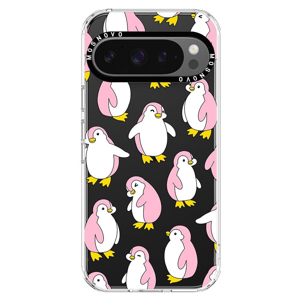 Pink Penguins Phone Case - Google Pixel 9 Pro Case