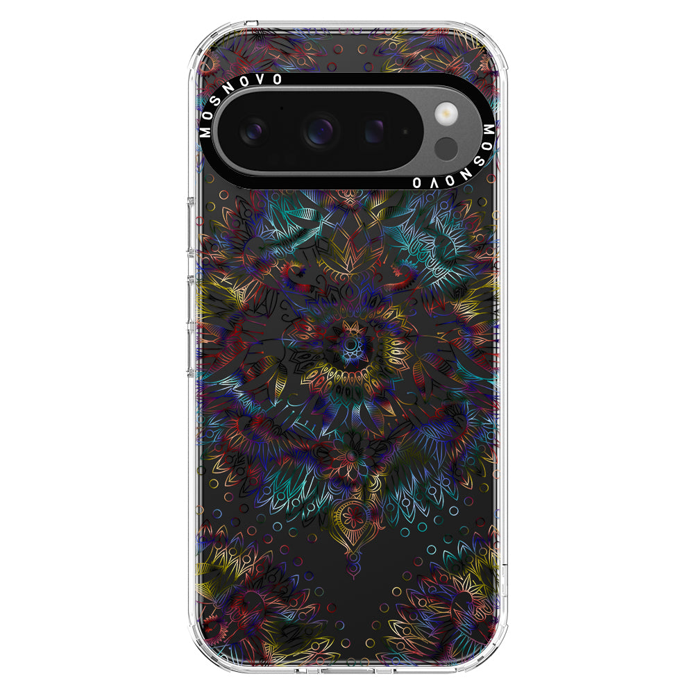 Rainbow Mandala Phone Case - Google Pixel 9 Pro Case