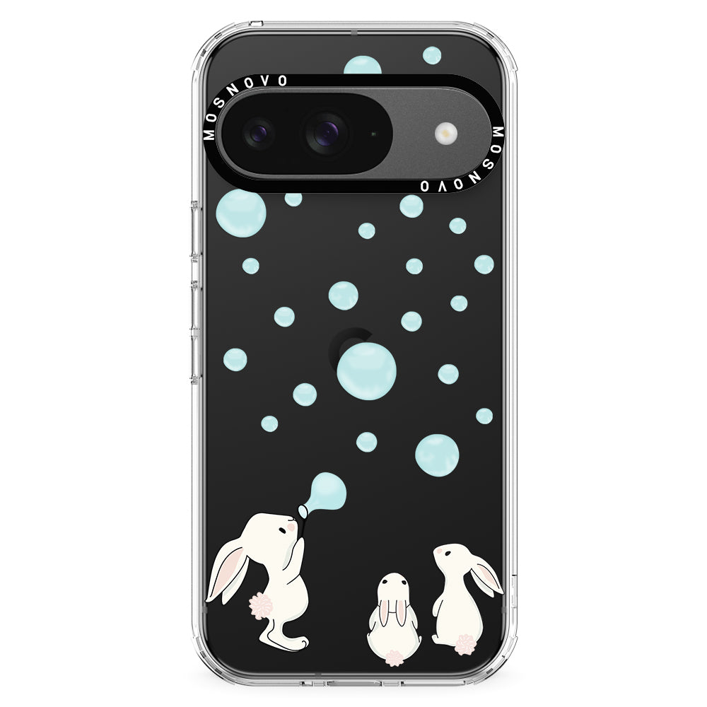 Bunny Blow Bubble Phone Case - Google Pixel 9 Case